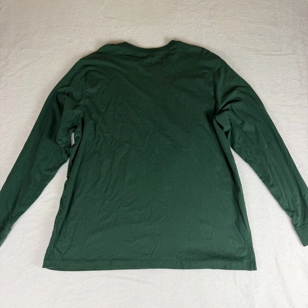 Jordan Mens XXL Green Long Sleeve Pixel Graphic T-Shirt Jumpman 23 Logo